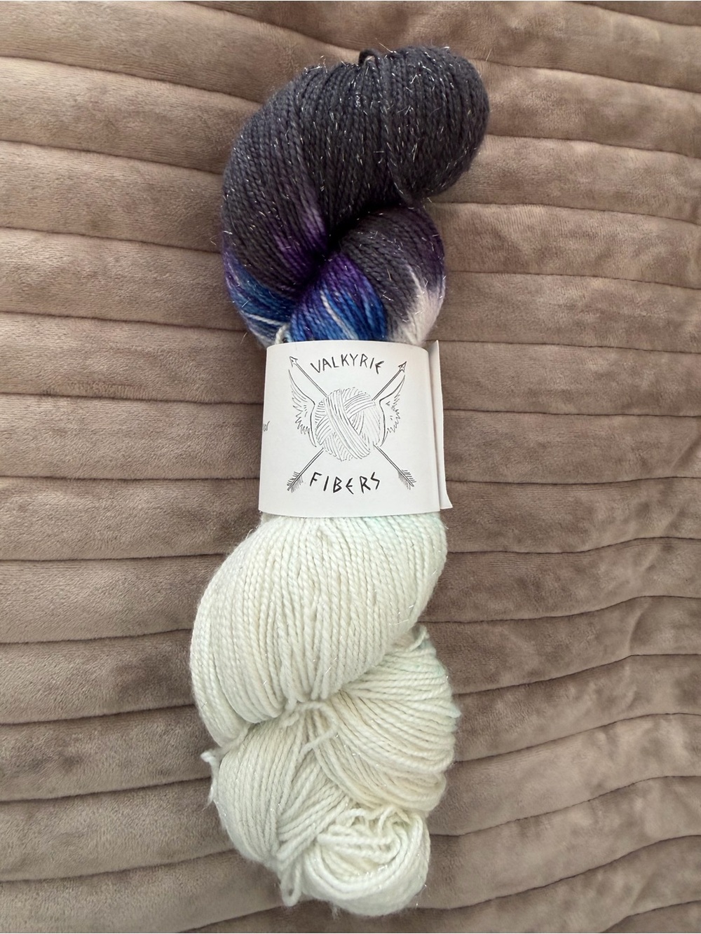 Valkyrie Yarn - Black, Purple, Blue, White